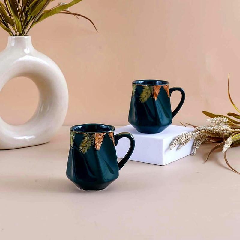 Speckled white mug