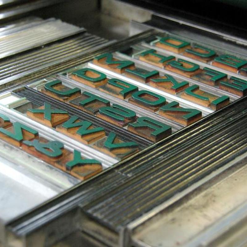 Kitchen hymn, letterpress print