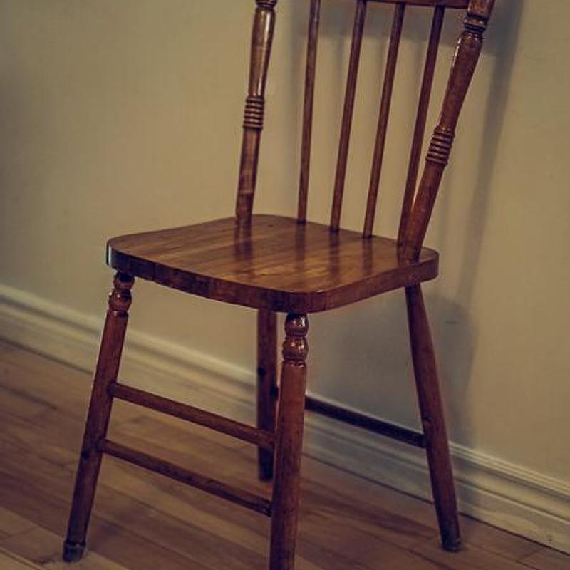 Kitchen chair, ash and oak