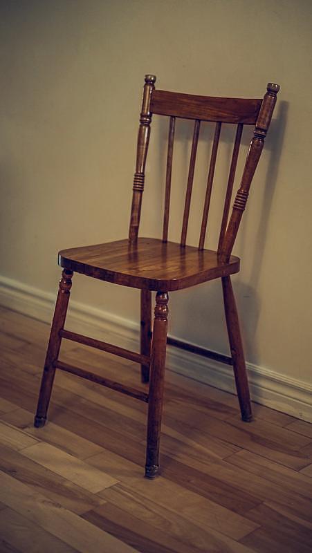 Oak kitchen stool