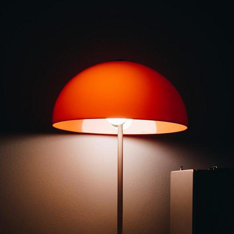 Oxidised steel reading light