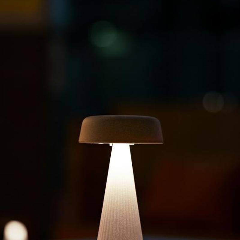 Floor lamp in brushed brass