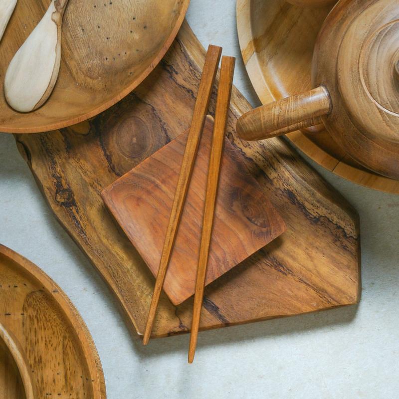 Hand-carved cherry eating spoon