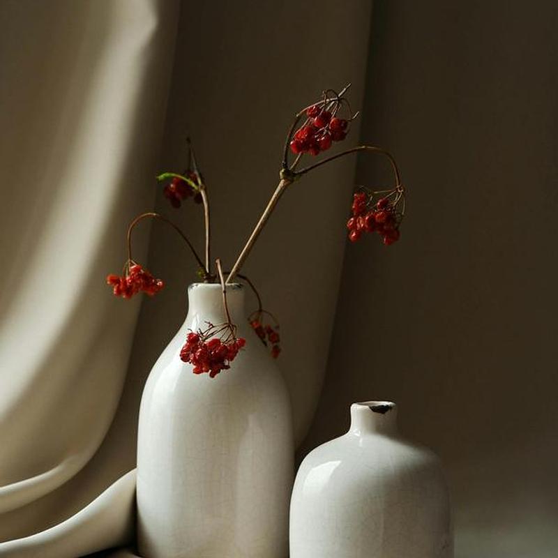 Flowers on the stool, still life, photograph 3