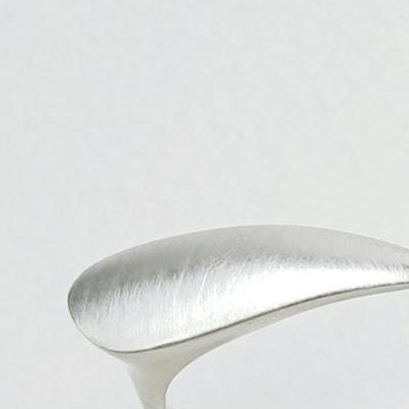 Flat ring in recycled silver, photograph 5